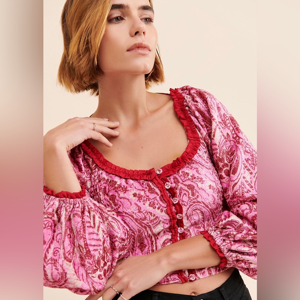 Dare Me Velvet Blouse